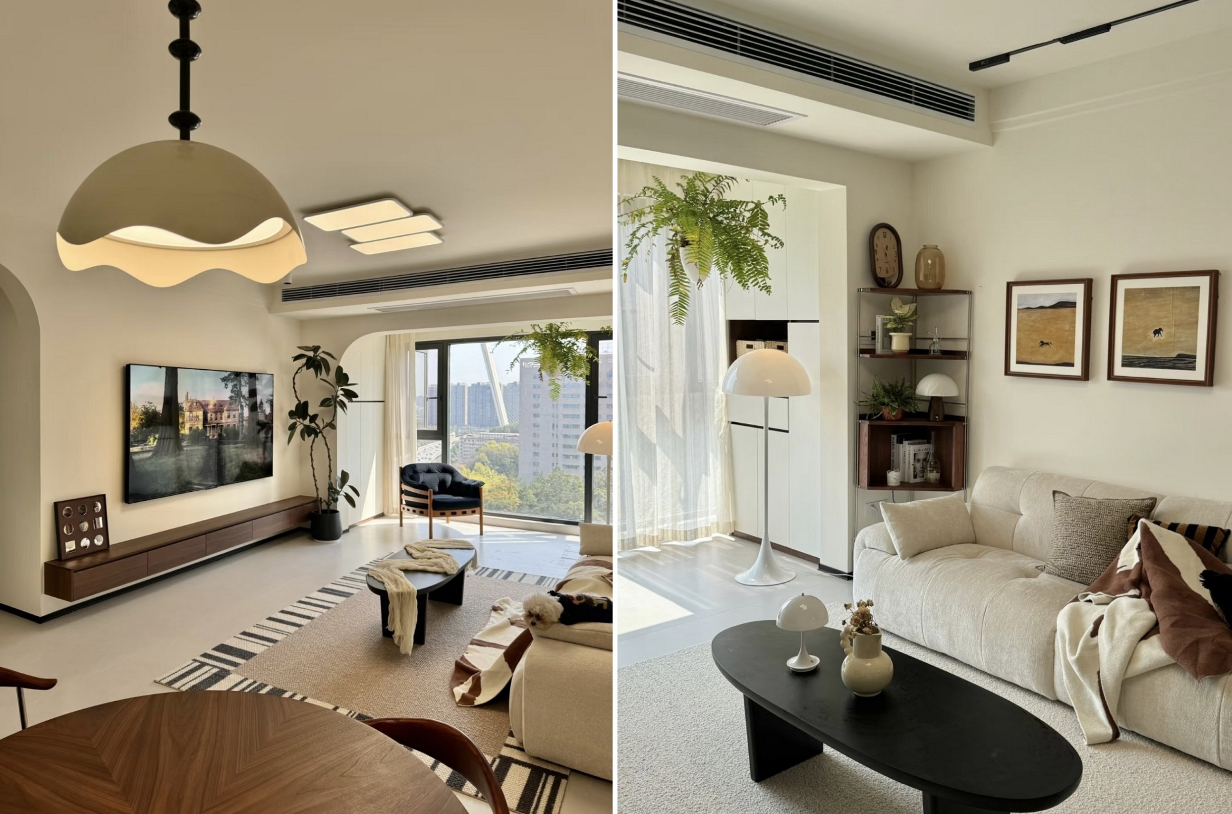 Une impressionnante palette de couleurs noir, blanc et café